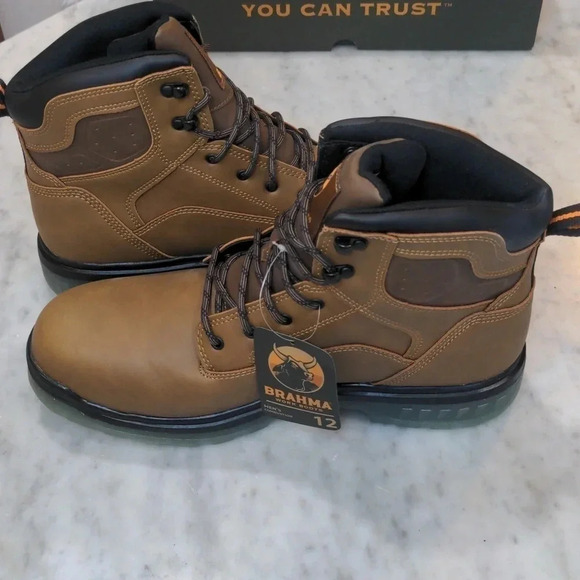 Brahma Mens Work Boots - Picture 7 of 12